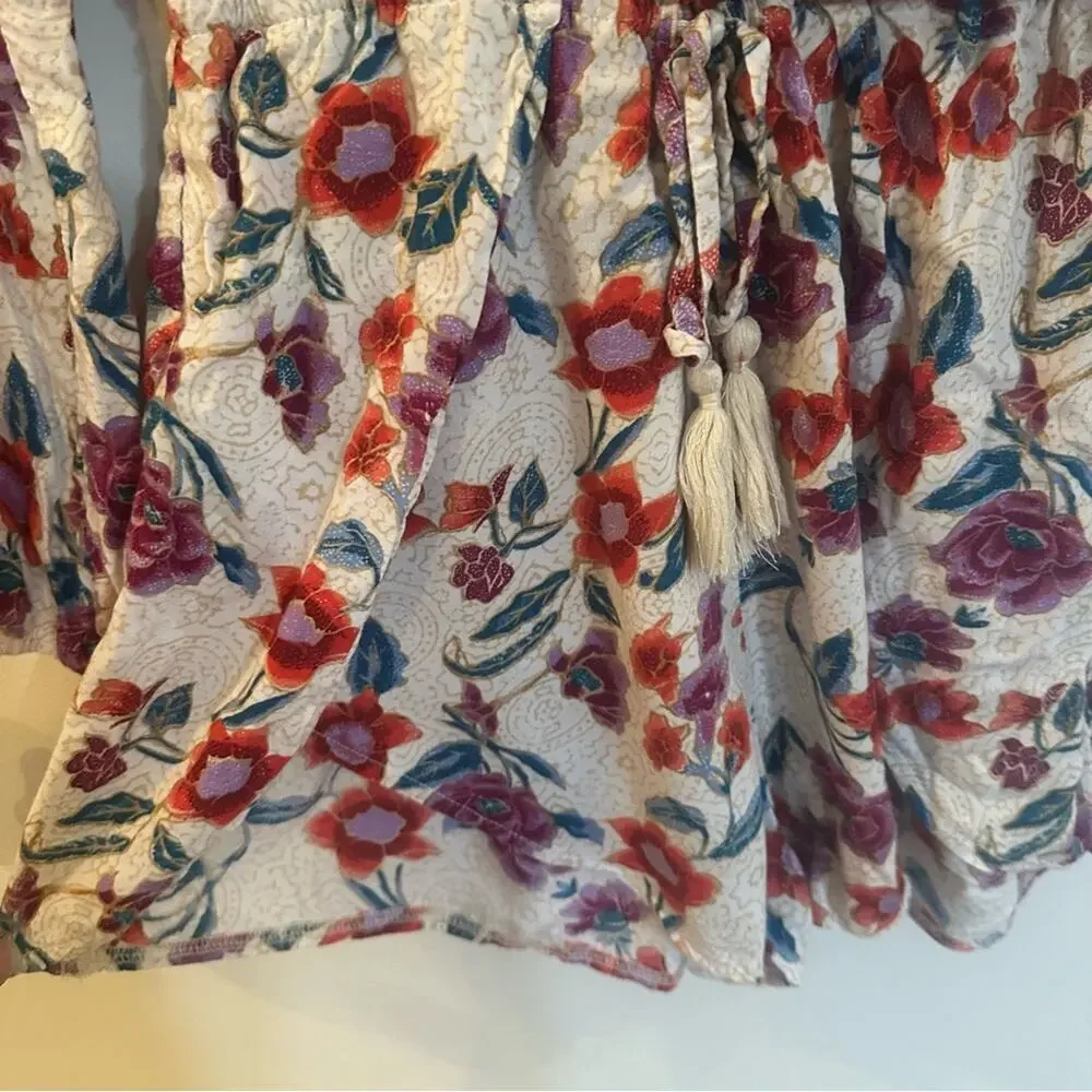 Hollister Floral Romper Sz S Long Sleeve Floral Romper
